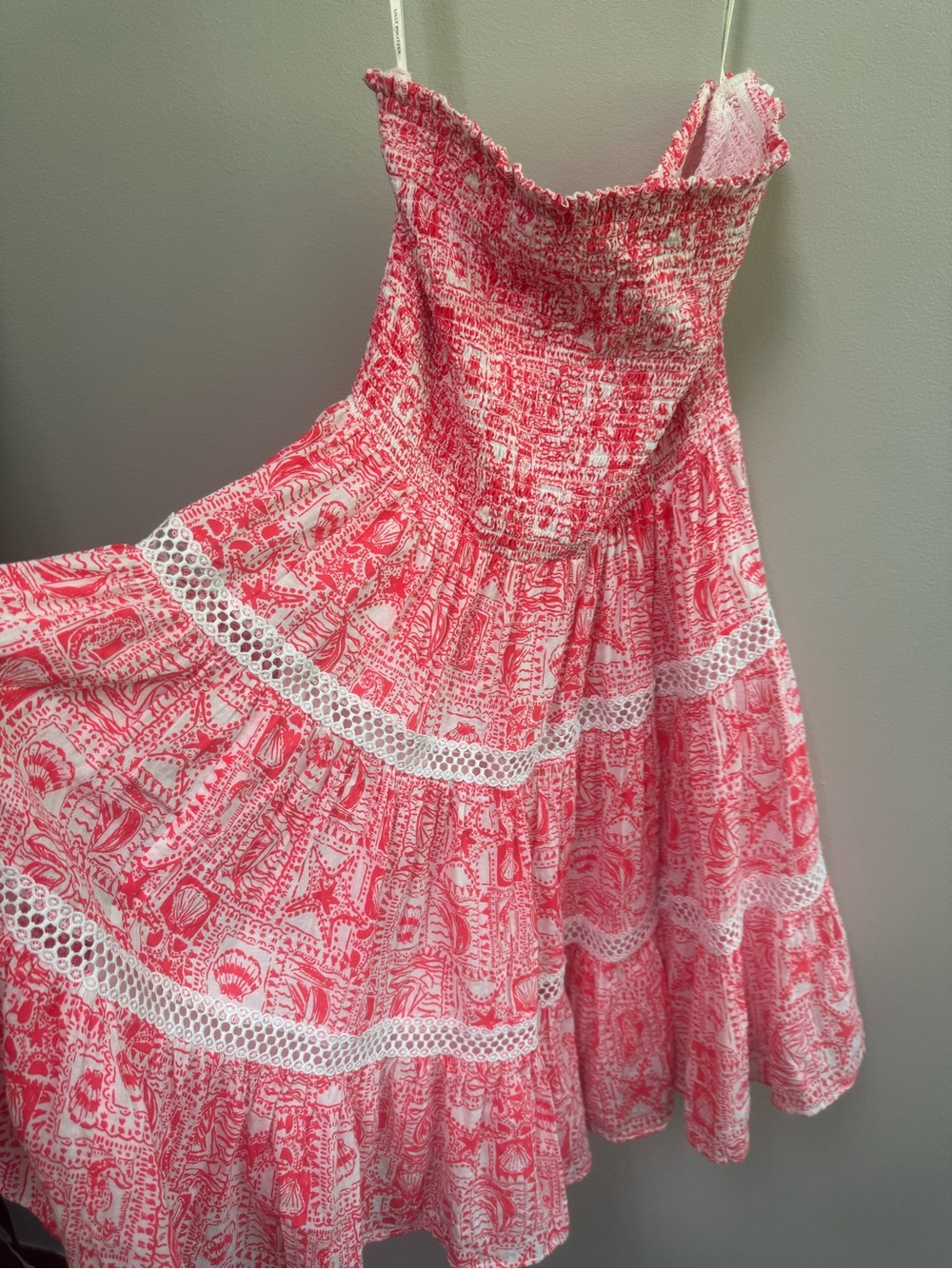 Lilly Pulitzer Kelvina strapless dress size large - Picture 7 of 7